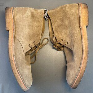 R.M. Williams Men’s Tan Suede Lace‑Up Boots – Size AU/UK 11 (US 12) – Great Cond